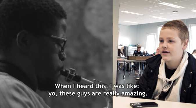 Watch: LGW in cooperation with graphic school X11: students experience the music of LGW17